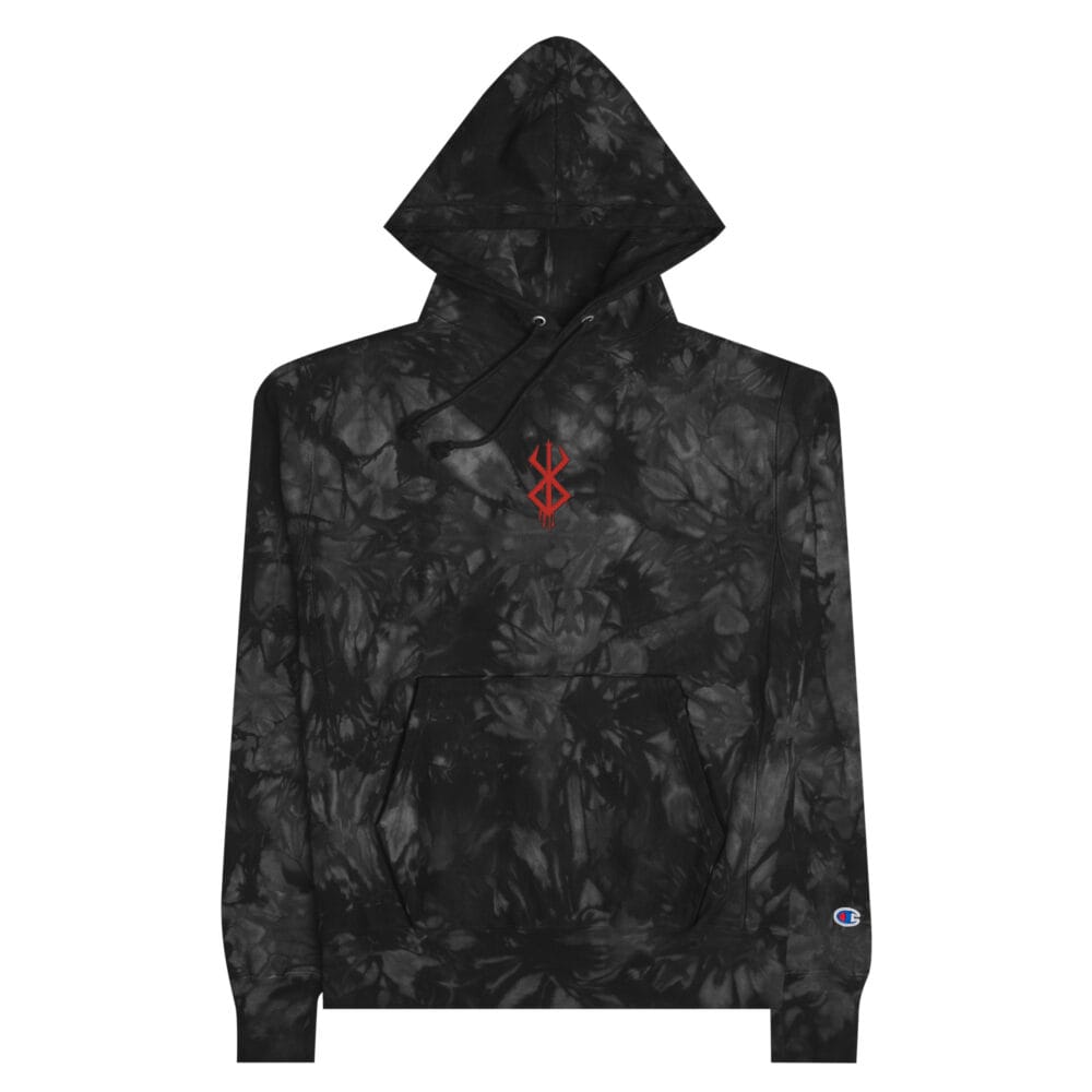 Berserk | Champion Embroidered Tie-dye Hoodie