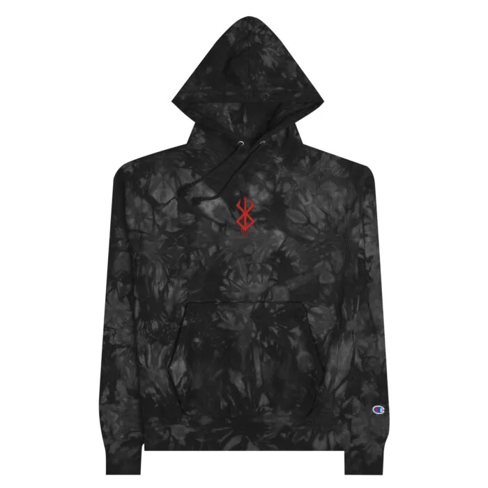 Berserk | Champion Embroidered Tie-dye Hoodie